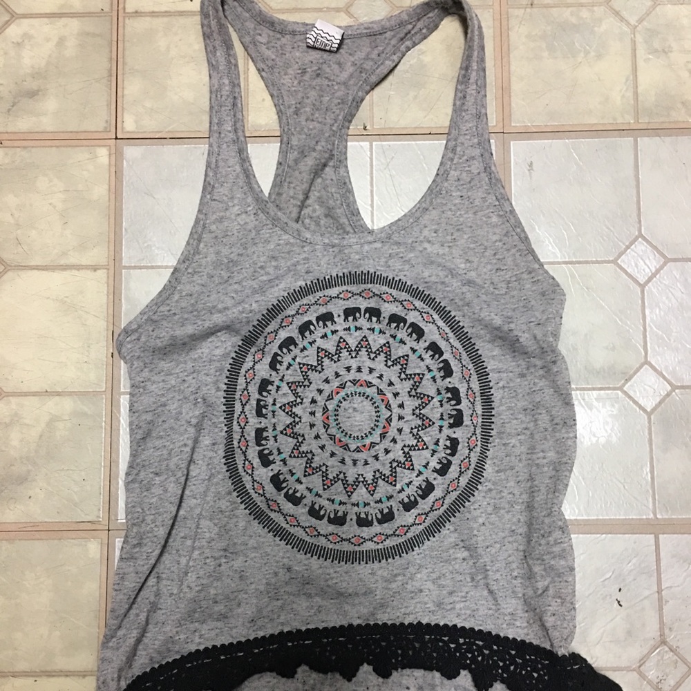 Razorback tank top elephant design